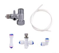 0.25 pulgadas para el sistema de tubos PE para dispensador de agua Conexión | Conectores de ajuste a presión, no necesita herramientas, sello a prueba de fugas, se adapta a puertos estándar de 1/4