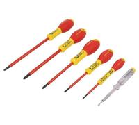 0-65-443 Juego: Destornillador aislado Pozidriv®, plano 1kVAC FATMAX® STANLEY