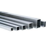 0,75 metros de tubo cuadrado de acero inoxidable 1.4301 304, perfil hueco, corte de tubo de acero inoxidable 50x30x2,0mm