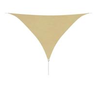 02_0008673 - Toldo de tela Oxford triangular 5 x 5 m, color beige