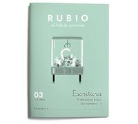 03 Escritura RUBIO | Escribir números: 4,5,6,7,8,9 y 10. Abecedario: frases | +4 años