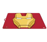 0404, Mantel Individual Character Iron Man; Dimensiones 43x29 cms; Producto de plástico Reutilizable; Libre bpa.