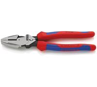 09 12 240: Alicates combinados "Lineman's Pliers", modelo americano, con carcasa de múltiples componentes, color , acabados en mate, 240 mm