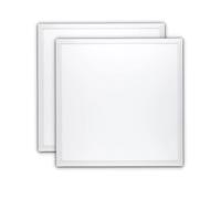 1 + 1 DE REGALO - Panel Techo LED, 60x60 cm, 42w 4200lm, Marco Blanco, Luz Blanco Cálido 3000K, Driver LIFUT Incluido, Cocina, Salón, Oficina, Garaje - spaziOrion91
