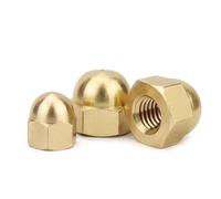 1/10/20/50 Uds M3 M4 M5 M6 M8 M10 M12 M14 M16 tuercas hexagonales con tapa de latón cubierta de cabeza de cúpula decorativa tuerca de bellota semicircular Tuercas ciegas de hardware ( Size : M8 (5pcs)