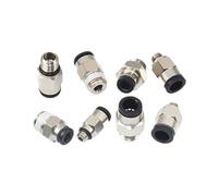 1/10/20 Uds Mini PC-C/POC-C 4-M3 a 6-01 BSP accesorio neumático conector de empuje rápido tubo de manguera de aire a acoplamiento de rosca macho(PC-C4-M5,10 PCS)