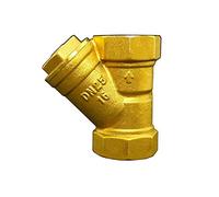 1/2" 3/4" 1" BSP hembra Rosca latón Inline Y Tipo de filtro colador la válvula del tubo Montaje 3pcs adaptador conector for el agua Componente de tubería