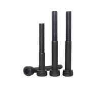 1/2/5 Uds M3 M4 M5 M6 M8 M10 M12 negro 12,9 acero alargado largo Allen hexagonal tornillo de cabeza hexagonal medio hilo(90mm,M10 x 1pcs)
