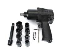 1/2 "Conjunto de llaves impacto aire martillo doble con sockets MAX Torque 660n.m Herramientas neumáticas manga neumática Astillado Remachado