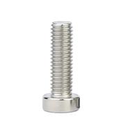 1-2 Uds M8 M10 304 Hexagonal De Acero Inoxidable Zócalo Fino Perfil Corto Cabeza Tornillo Perno(M8(2Pcs),16mm)