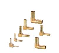 1~20 piezas codo de 90 grados, conector reductor unión púas latón, manguera aire, combustible, tubería agua, accesorio OD 4/6/8/10/12/14/16/19mm(19mm,10pcs)