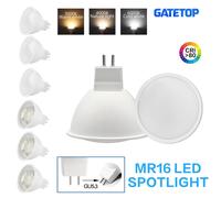 1-20 piezas MR16 bombilla de foco LED de bajo voltaje CA CC 12V 24V GU5.3 120 grados 38 grados 3W-8W reemplazar 50W lámpara halógena sala de estar AC DC 12-24V