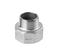1/4 "3/8" 1/2 "3/4" 1 "1-1/4" 1-1/2 "2" Reductor De Hilo Hembra A Macho Adaptador Conector Montaje Tubería Acero Inoxidable 304(DN50 to DN20)