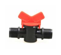1/4 "3/8" 1/2 "3/4" 1 "BSP rosca macho válvula de bola de plástico bidireccional acuario jardín Micro conector for irrigación