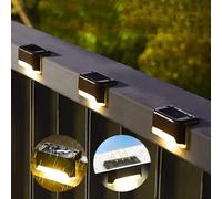 1/4/8/12/Uds luces LED solares luz de jardín al aire libre lámpara de cubierta luz Solar de escaleras lámpara de paso Solar impermeable decoración de jardín y Patio