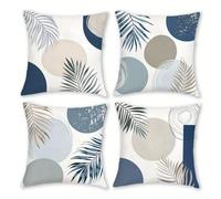 1/4 Uds. Fundas de almohada con diseño de hoja de palma bohemia, funda de cojín para sofá, decoración para el hogar, dormitorio y habitación 1 piece-C 40x40cm