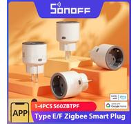 Sonoff Enchufe inteligente S60ZBTPF - Zigbee, control remoto, monitor energía, temporizador