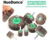 1/5 Uds 16-80mm 80Grit disco de rueda de aleta de lijado muela abrasiva papel de lija herramienta abrasiva accesorios para herramienta rotativa Dremel 25mm 80Grit