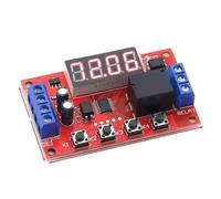 1/5 Uds DC 5V 12V 24V 10A módulo de relé de retardo de tiempo ajustable LED relé de sincronización Digital temporizador retardo interruptor controlador de tiempo(5 Pcs,24V With Case)