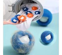 1-5 uds removedor de pelo de mascota bola reutilizable lavadora filtro pegatina de lana removedor de pelo de gato recogedor de pelusa de piel de mascota hogar Orange-5PC 58x58x5mm