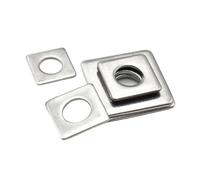 1-50 piezas M3 M4 M5 M6 M8 M10 M12 M14 M16 M20 304 arandelas planas cuadradas de acero inoxidable, juntas metálicas para sistemas de muro cortina(M6x12x1mm 50pcs)