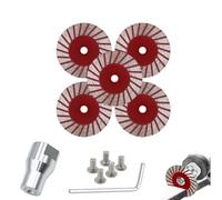 1.57" Diamond Saw Blades Set Precision Stone Cutting Made Easy，5 | Precision Stone Cutting Easily, Multi-Purpose Mini Stone Cutting Disc for Angle Grinder, Includes 5/8"-11 Adapter