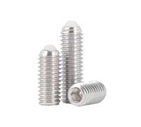 1-6 piezas M3-M16 acero inoxidable cabeza hexagonal hueca tornillos de fijación con punta esférica, M4x5mm(5 piezas)