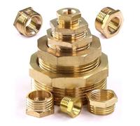 1/8" 1/4" 3/8" 1/2" 3/4" 1" 1.5" 2" Accesorio de tubería latón Rosca macho hembra Buje hexagonal reductor Combustible Agua Gas Oil(1I2 to 1 Inch)