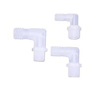 1/8 1/4 3/8 1/2 3/4 Codo De Pagodas De Diente Exterior De Rosca Macho Fuera De Los Accesorios De Plástico De La Manguera Curvada De La Torre(19.5mm Hose ID 1/2")