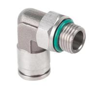 1/8 "1/4" 3/8 "1/2" 3/4 "codo de pezón neumático macho hembra 304 conector rápido de empuje de acero inoxidable conector de liberación de aire(PLG BSPP,10-03 (10MM-3L8)_1 PC)