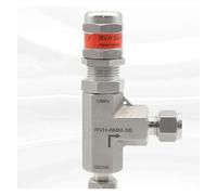 1/8" 1/4" 3/8" 1/2" 3 6 8 10 12 mm Unión de compresión Válvula seguridad alivio presión resorte ajustable acero inoxidable 316 6000 PSI(12mm)