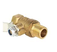 1/8 "1/4" 3/8 "1/2" Hembra/rosca Macho Válvula De Latón Conector De Bola Pequeña Junta Adaptador De Acoplador De Instalación De Tuberías De Cobre