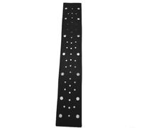 1 almohadilla de interfaz para lijadora neumática autocebante y pulidora de palés, respaldo de terciopelo suave, negro, 70 x 400 mm, ideal para molienda fina y de contorno en uso en taller (70 x 400