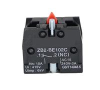 1 bloque de contacto de interruptor pulsador XB2 ZB2BE102C (NC) 10A Bloque de contacto ZB2-BE101C (NO) Pulsador(1NC)