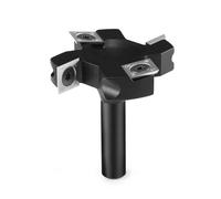 1 broca for superficie de tablero de sacrificio, 4 filos, fresa for cepilladora de madera, fresa frontal for madera, inserto, cuchilla reemplazable(S12.7mmxD50.8mm)
