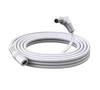 1 cable de extensión de alimentación de 5 m, 5,5 x 2,1 mm, 12 V CC, adaptador de fuente de alimentación de 24 V, ángulo recto de 90 grados, macho y hembra, cable de alimentación, conector de 22 AWG