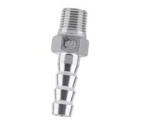 1 conector conector de manguera de púas de rosca adaptador dfe de de manguera de acero inoxidable SS304 de 1/8 a 3/4 "(1/8 x 8 mm)