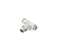 1 conector de tubería de montaje neumático de alta calidad, color blanco, 1/4 1/2, 6 mm, 8 mm, rosca BSP, conector de tubo de aire de acoplamiento rápido (4-M5 (4 mm-M5), PB)