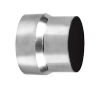 1 conector reductor de tubo de estufa, 6 cm-12 cm, revestimiento de chimenea de acero inoxidable, adaptador de chimenea, tubo de estufa, cabeza grande a cabeza pequeña(10cm~9cm)