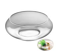 1 Cuenco múltiple de Vidrio, Acuario Grande y Poco Profundo, Maceta de Vidrio Transparente, exhibición Decorativa para bonsái suculentas, Maceta de Centro de Mesa para Interiores para Plantas