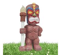1 estatua iluminada de Hawaii - Exquisitas figuras decorativas para el hogar, prácticos de linterna | Escultura hawaiana de la estatua solar al aire libre, decoraciones lindas de la antorcha p