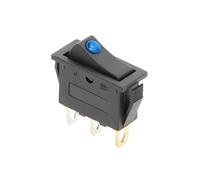 1 interruptor basculante unipolar de un tiro, DOT-2D3P-BLUE-LED KCD3 de 220 V, encendido/apagado, SPST, 20 A, 125 V CA