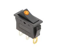 1 interruptor basculante unipolar de un tiro, KCD3, 220 V, encendido/apagado, LED amarillo, 20 A, 125 V CA.