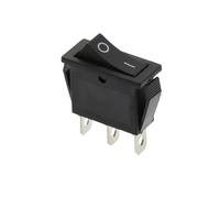 1 interruptor basculante unipolar de una sola vía 3D3P-BLACK KCD3 de 220 V, encendido/apagado, SPST, 20 A, 125 V CA