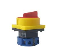 1 interruptor de encendido y apagado, selector de 2 posiciones, 20 A, 1 polo, candado, interruptores rotativos de leva principal, parada de emergencia YMW26-20/1GS
