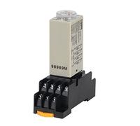 1 Juego de perilla giratoria retardo encendido H3Y-4 1S/5S/10S/30S/60S/3M/5M/10M/30M temporizador relé tiempo AC 110V 220V 380V(Voltage Ac 220v,0-10 Seconds)