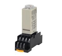 1 Juego de perilla giratoria retardo encendido H3Y-4 1S/5S/10S/30S/60STimer relé tiempo AC/DC 12V 14 pines con Base PYF14A(Voltage Dc 12v,0-5 Seconds)
