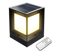 1 Juego Estigma De Jardín Led Lámpara De Pilar Solar Luz Del Poste De La Cerca Luces De Columna Solar Luces Solares Para Postes Tricolor Lámpara De Poste Abdominales De Ingeniería
