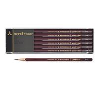 1 lápiz hexagonal estándar para Mitsubishi Pencil Unistar 2B Dozen (12 piezas) (importado japonés) by Mitsubishi Pencil Co, Ltd."