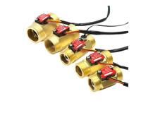 1 medidor de flujo de agua de latón, sensor de flujo YF-B1, B2, B3, B4, B5, B6, B7, B8, B9, B10, YF-DN32-T(YF-B7-Temp)